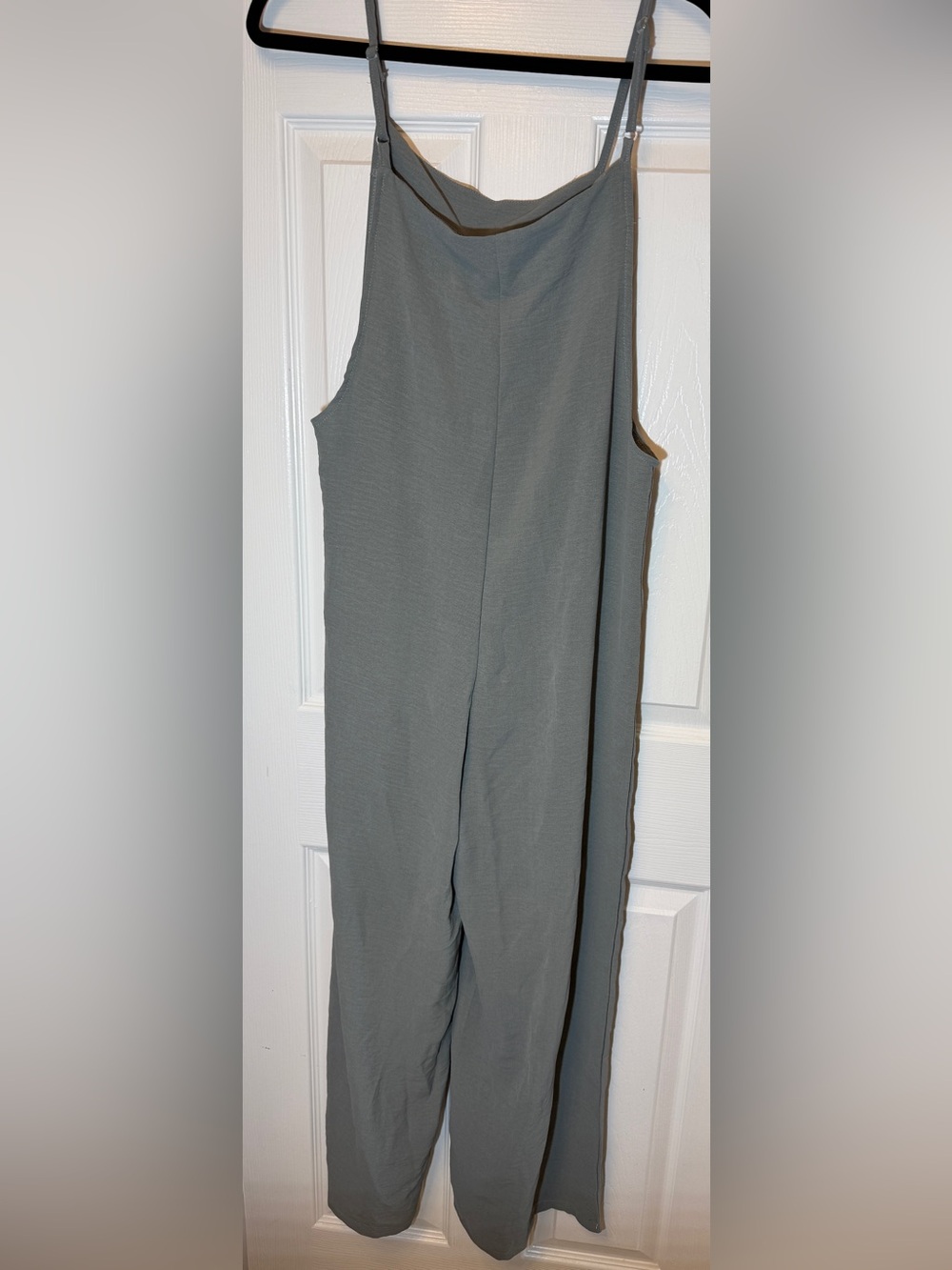 Women's Strappy Wide-Leg Jumpsuit in Sage Green